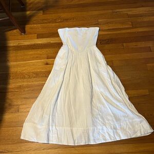 GAP Strapless White Dress